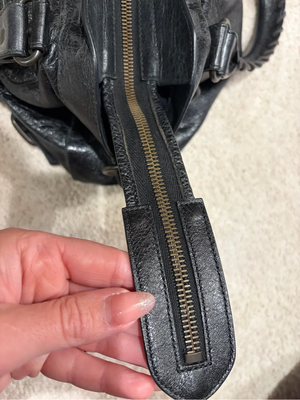 Balenciaga Agneau Classic Hardware Town Bag Black 2012